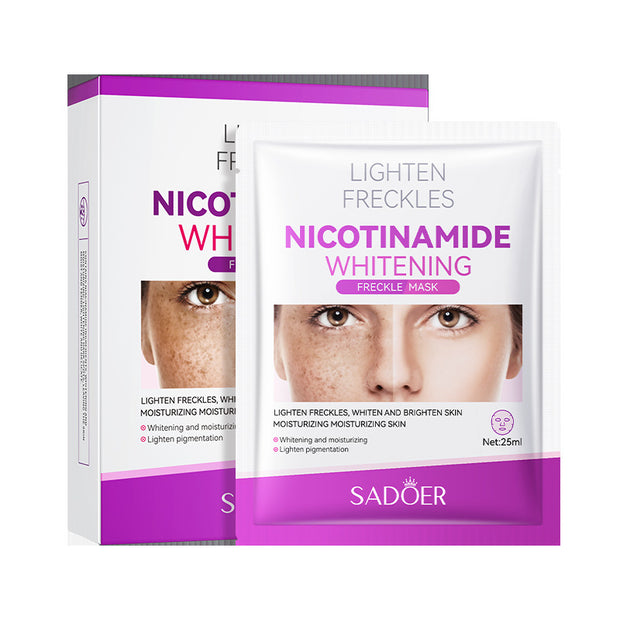 Niacinamide Whitening Freckles Facial Mask Remove Melasma Dark Spot Lightening Melanin Removal Moisturize Brighten Face SkinCare